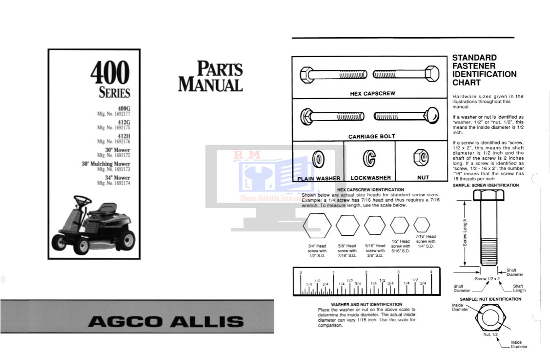 Agco Allis 400 Series Parts Manual - Image 2