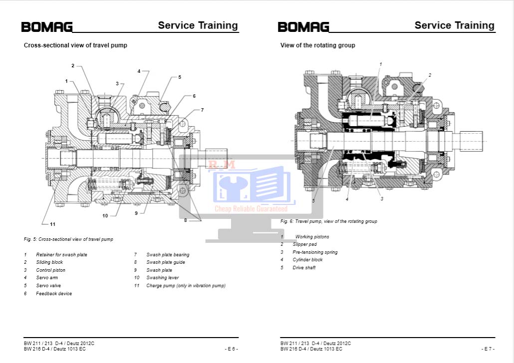 Bomag BW 216 Service Manual