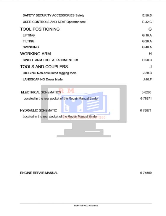 CASE 850K Repair Manual