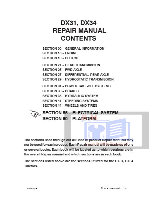 Case IH DX34 Service Manual