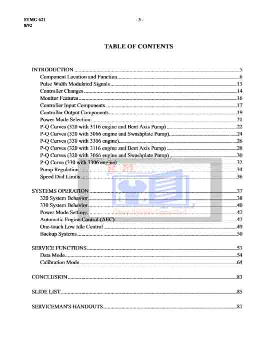 Caterpillar 320 Service Manual