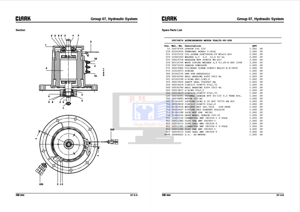 Clark ssx 16 Service Manual