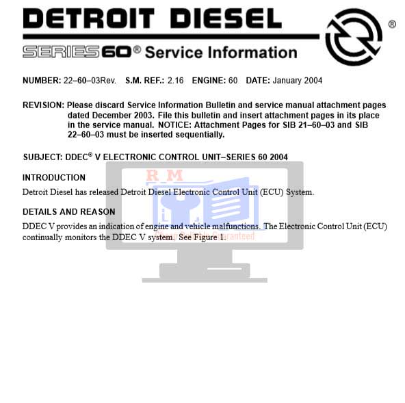 DDEC II to DDEC IV conversion 18SP546