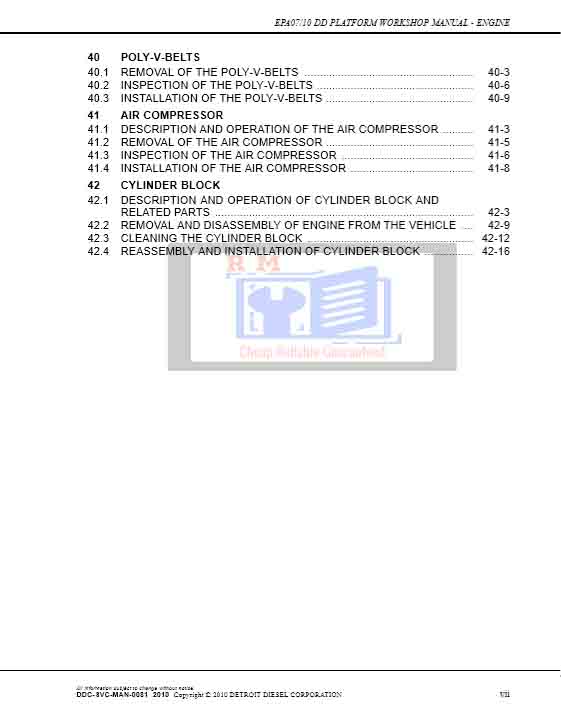 Detroit Diesel dd15 Service Manual
