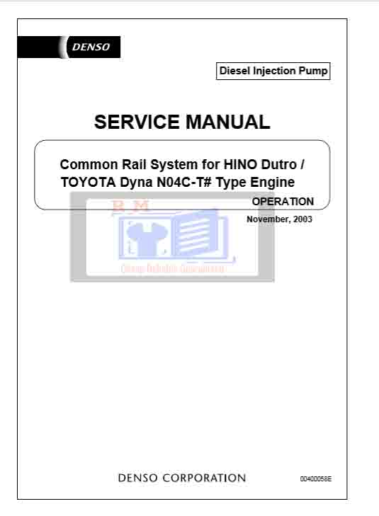 HINO N04C-T Service Manual