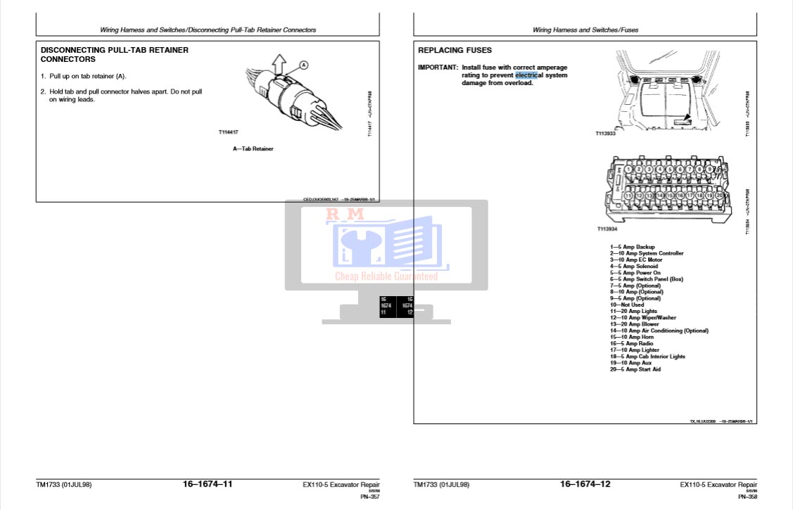 Hitachi EX110-5 Excavator Manuals