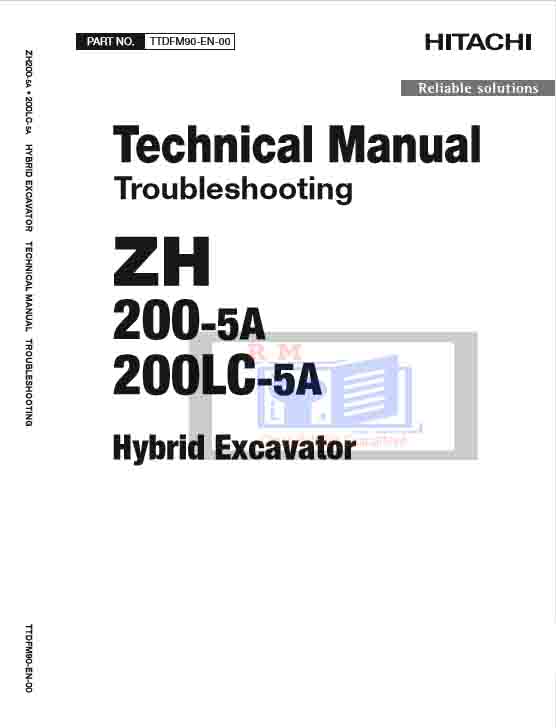 Hitachi ZH200-5A Service Manual