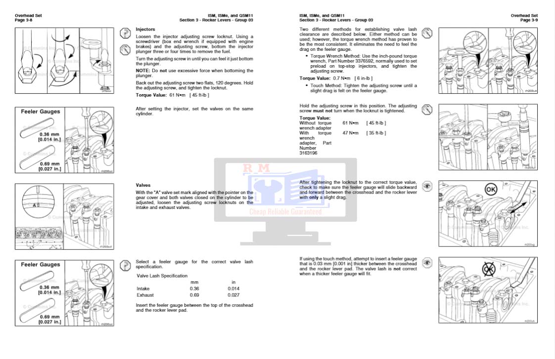 ISM Engine Troubleshooting