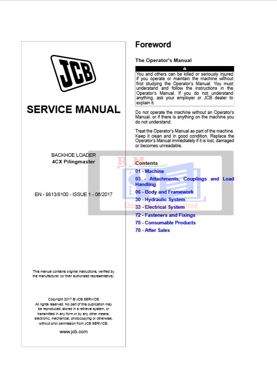JCB 4CX BACKHOE LOADER