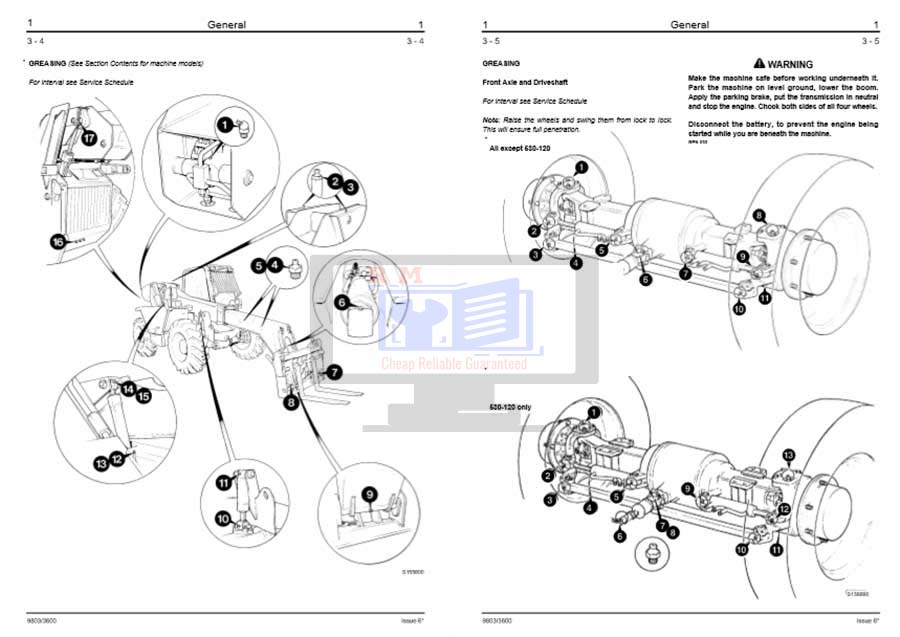 JCB 500 Series Teletruck Workshop Manual - Image 6
