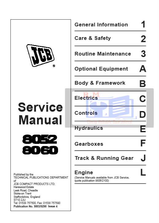 JCB 8052 Excavator