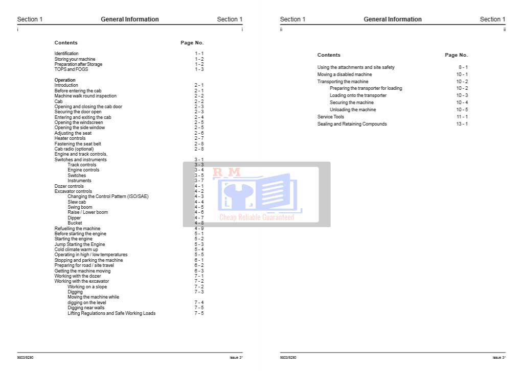 JCB 8052 Mini Excavator Service Repair Manual - Image 3