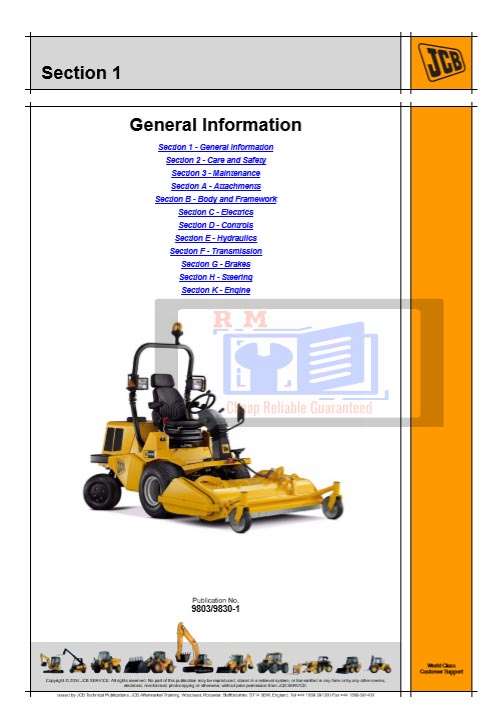 JCB FM30 service manual