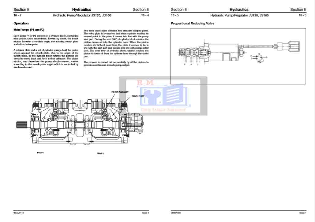 JCB JS160 Workshop Manual