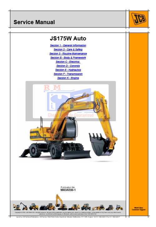 JCB JS175W Service Manual
