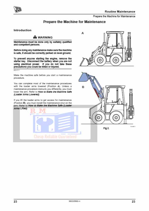 JCB Loader 1CX Service Manual