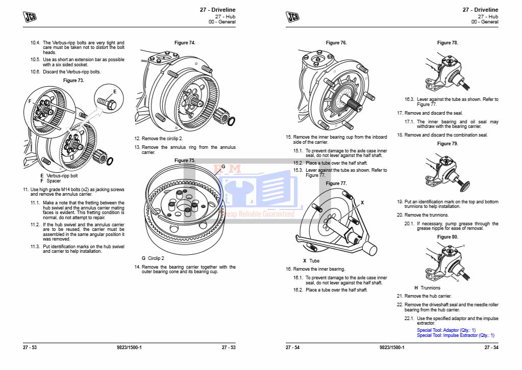 JCB SD80 Service Manual