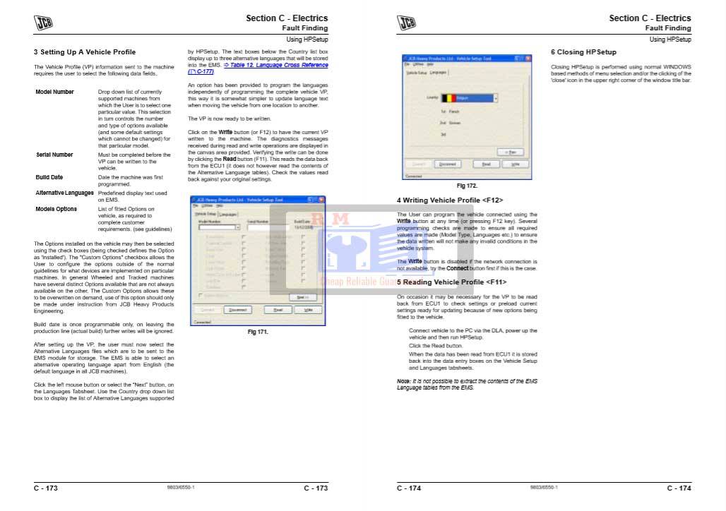 JCB JS175W Wheeled Excavator Service Repair Manual - Image 3