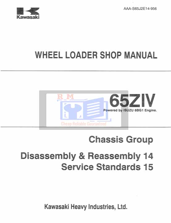 Kawasaki Wheel Loader 65ZIV Shop Manual