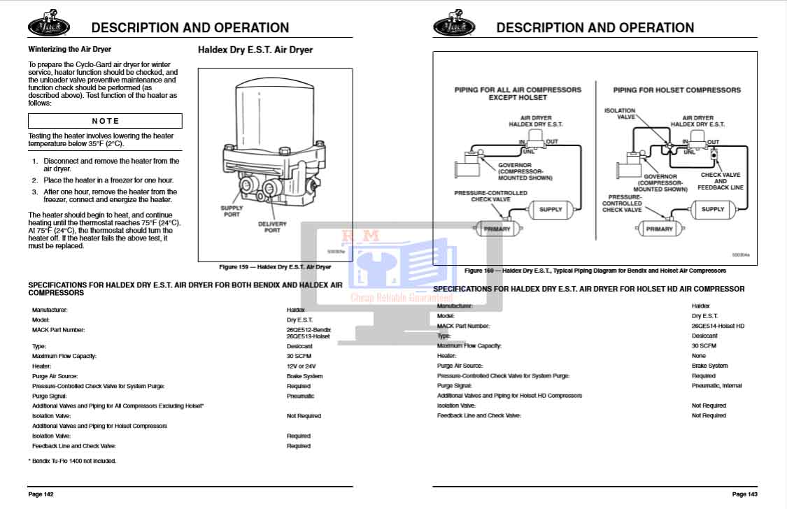 Mack Truck Air and Brakes System workshop manual