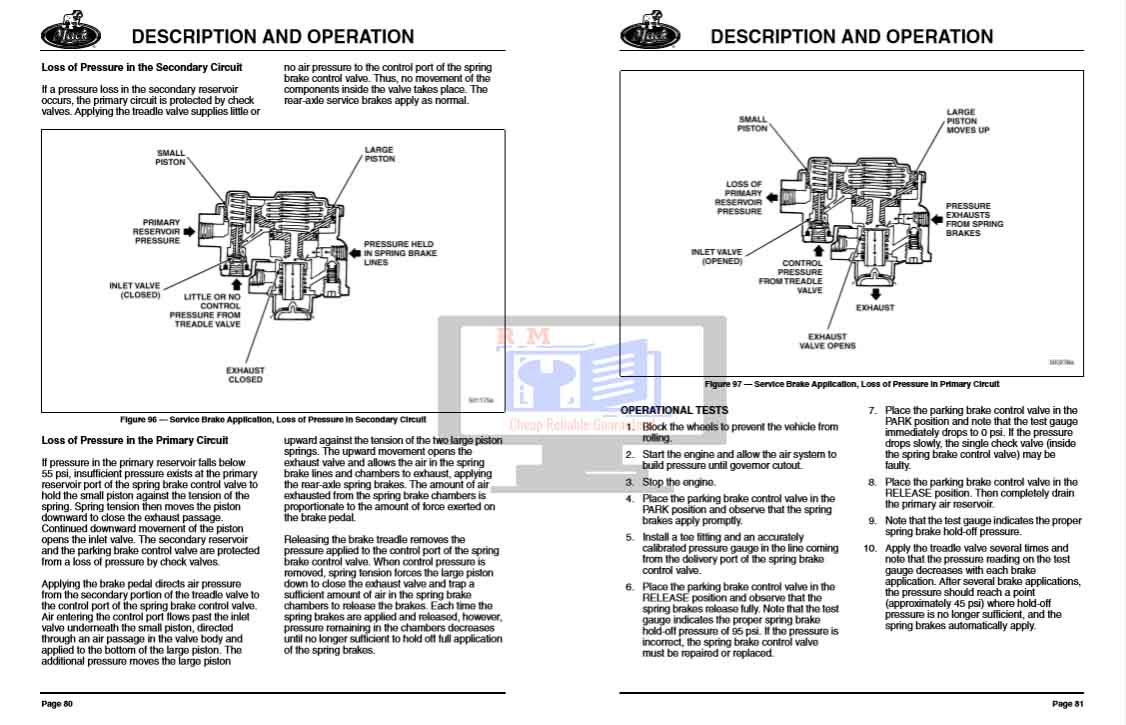 Mack Truck Air and Brakes System Service Manual - Image 5