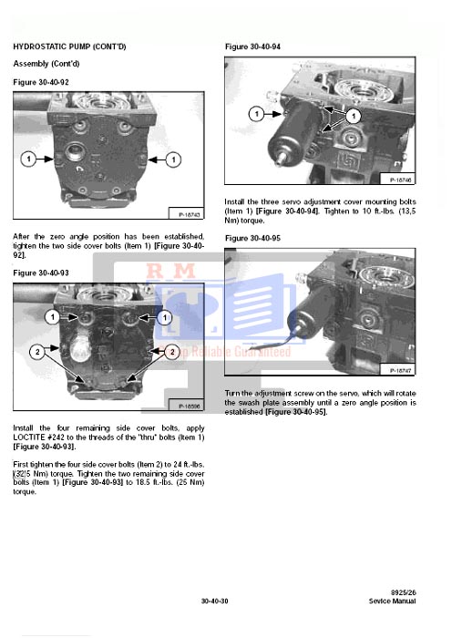 Massey 8926 Service Manual