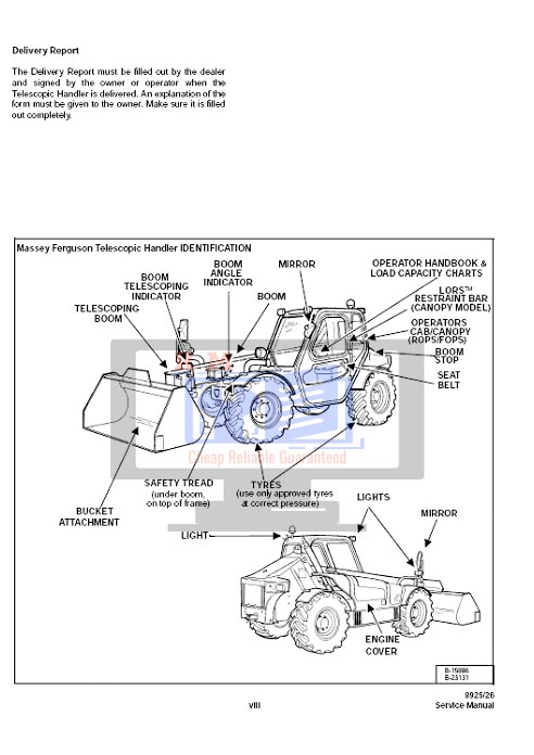 Massey Ferguson 8925 Service Manual