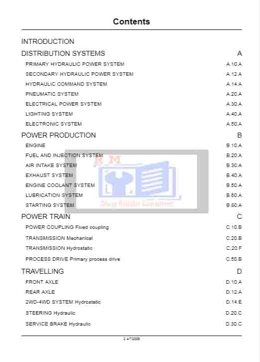New Holland CX760 Repair Manual