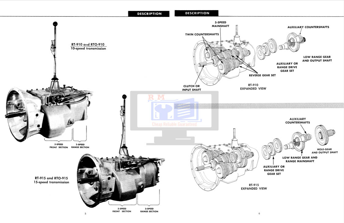 Eaton Fuller RT910 RT915 TRSM0502 Service Manual - Image 5