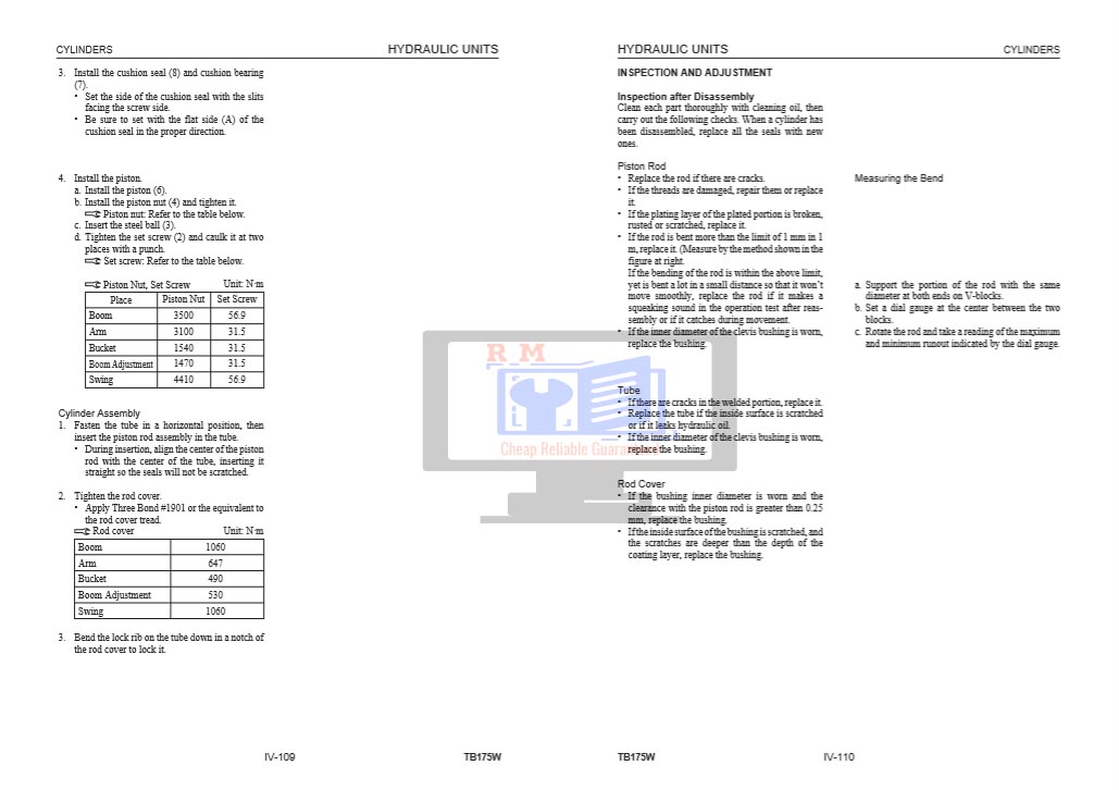 Takeuchi TB175W Service Manual