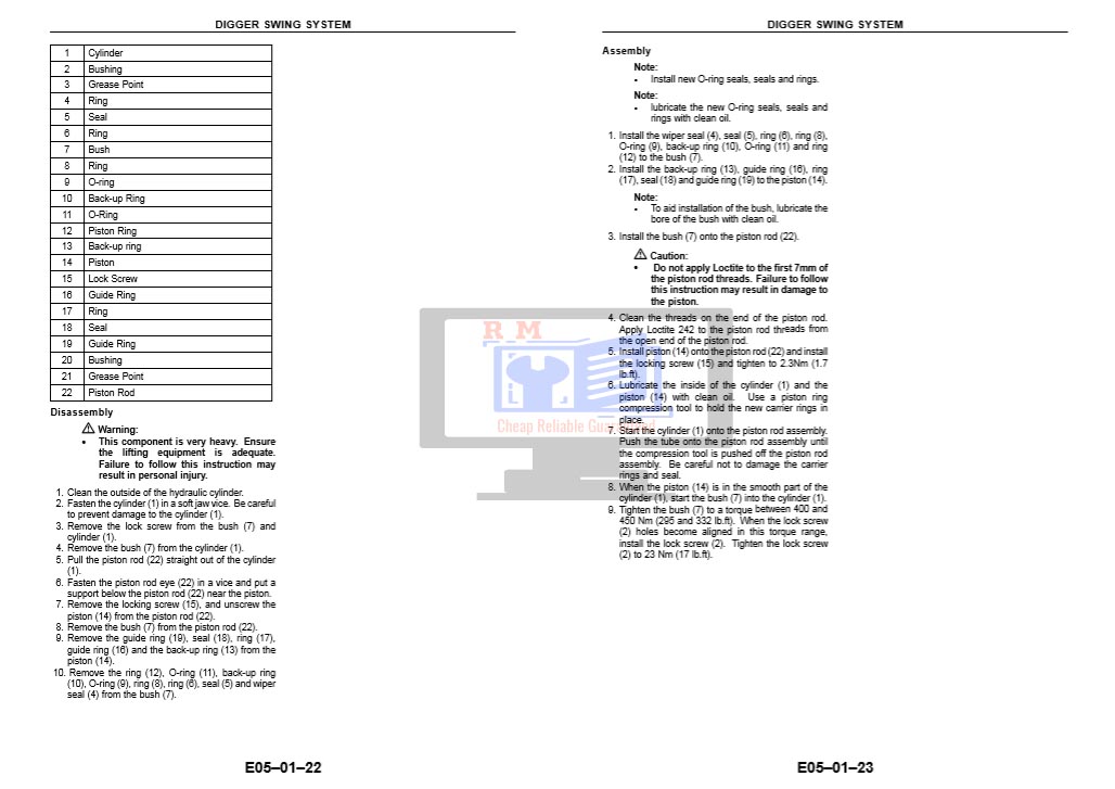 Terex 70 Service Manual