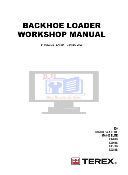 Terex 820 Loader workshop Manual