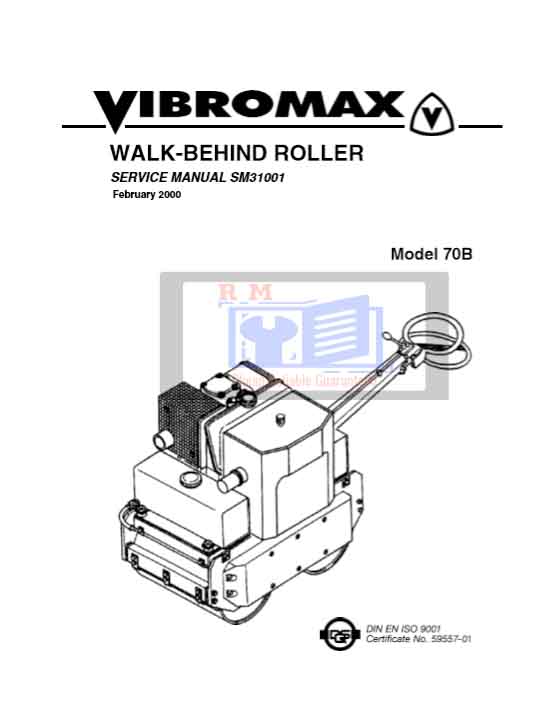Vibromax Roller 70b Service Manual