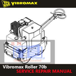 Service Repair Manual for JCB Vibromax 70B Roller, showcasing detailed diagrams and maintenance instructions