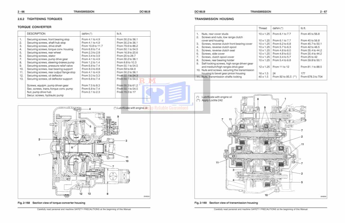 New Holland DC180B Crawler Dozer Service Manual - Image 3