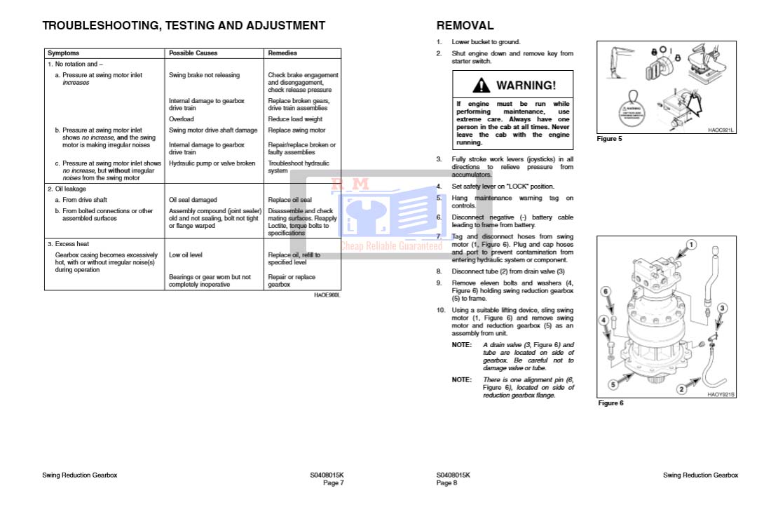 Daewoo Solar 130 to 470 LC-V Excavator Workshop Manual - Image 4
