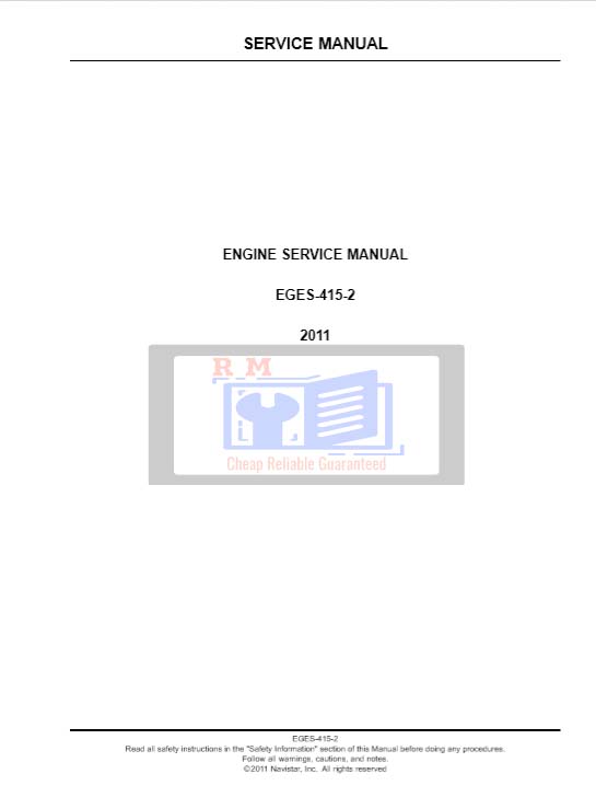 EGES-415-2 Engine Service Manual