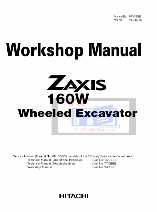 Hitachi ZX160W Wheeled Excavator Manuals Collection - Image 2
