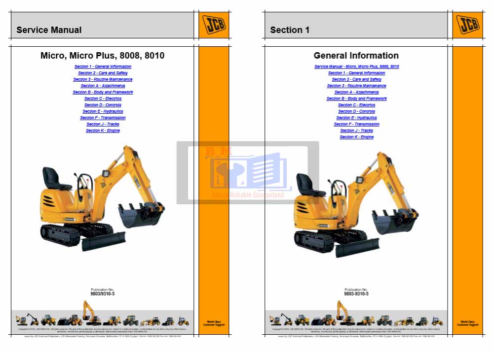 JCB Micro Service Manual