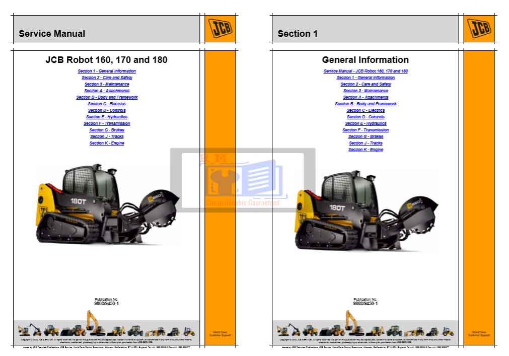 JCB Robot 160_170_180 Service Manual