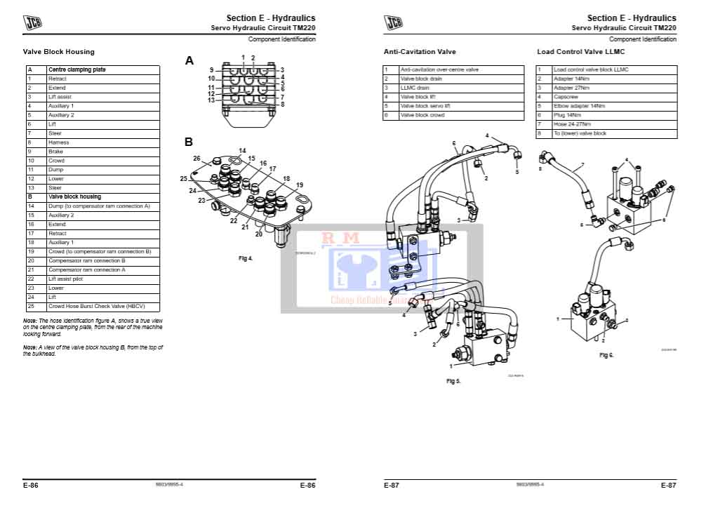 JCB TM180 manual