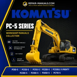 Komatsu PC-5 Series Excavator Workshop Repair Manuals Collection PDF Download