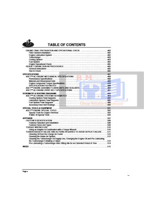 MACK ASET AC Engine Workshop Manual