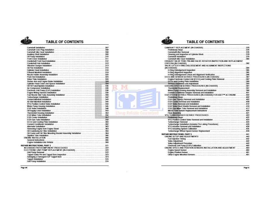 Mack Aset Engine manual