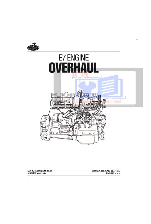 Mack E7 Engine Workshop Manual