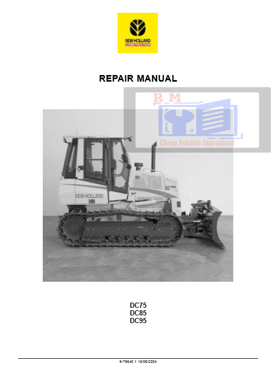 New Holland DC75-DC85-DC95 Repair Manual