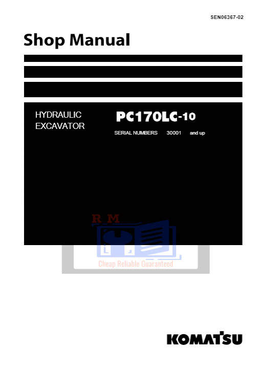 PC170LC-10 Excavator Workshop Manual