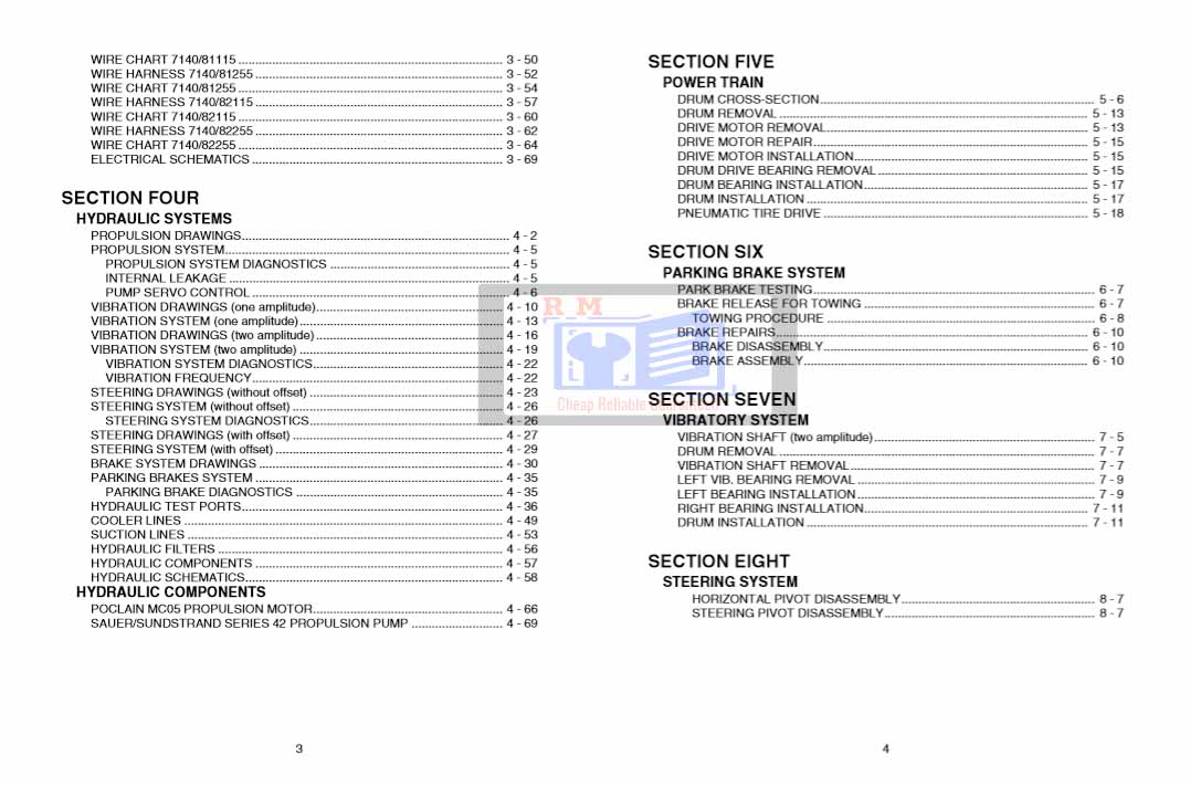 JCB Vibromax 355 365 355K 365K 455 465 455K 465K Service Repair Manual - Image 4