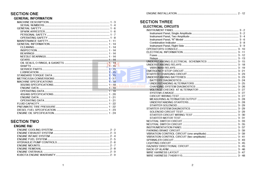 JCB Vibromax 355 365 355K 365K 455 465 455K 465K Service Repair Manual - Image 5