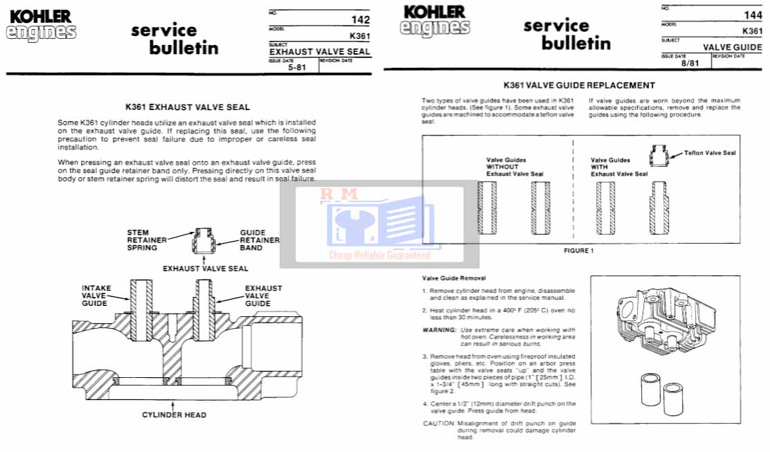 kohler k361 workshop manual